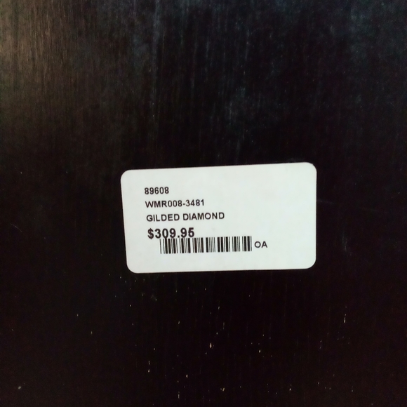 Gilded Diamond Hanging Mirror - Picture 5 of 5